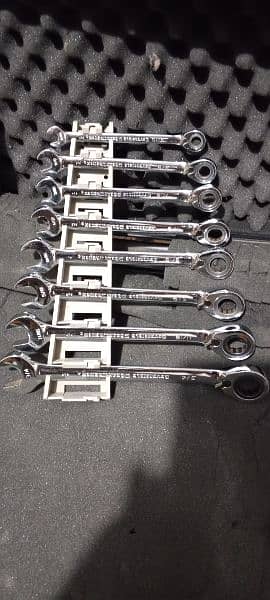 Reversible Gear Wrench Spanner Set 7