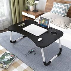 Laptop Deskfolding Bed Table Desk With Ipad And Cup Holder AdjUStable