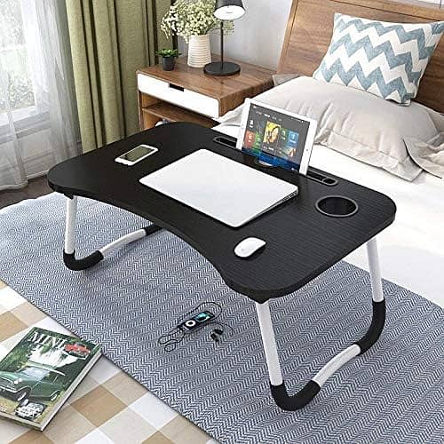 Brand New Laptop Desk folding Bed study Table With Ipad And Cup Holder 0