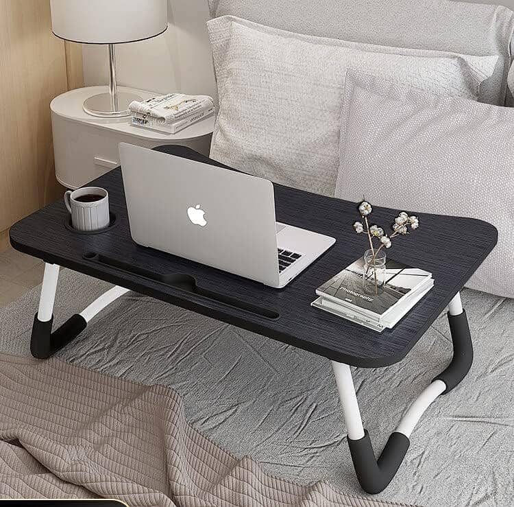 Brand New Laptop Desk folding Bed study Table With Ipad And Cup Holder 2