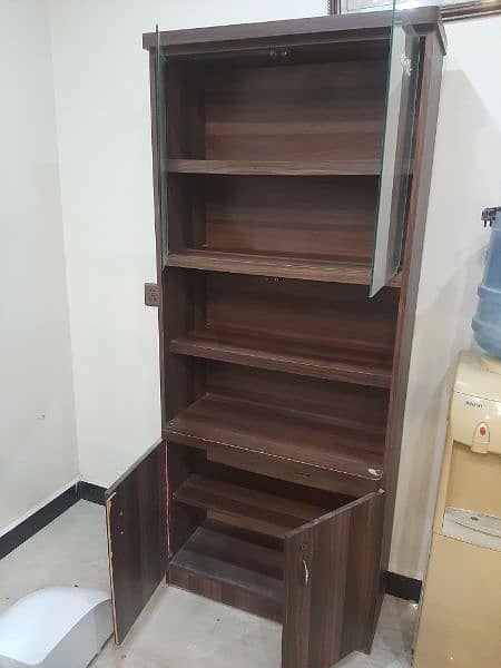 book shelf with cabinet 2
