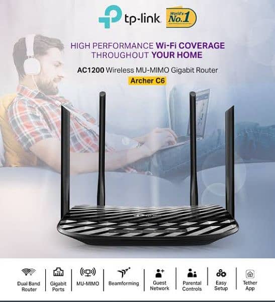 tplink Archer C50 wifi Router 4 Antana All internet Spotted 2