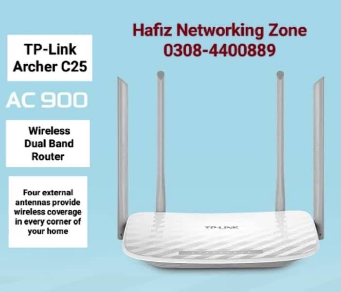 tplink Archer C50 wifi Router 4 Antana All internet Spotted 5