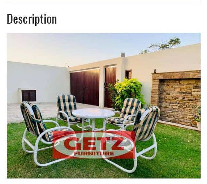 Garden uPVC Outdoor Lawn Terrace chairs Available 03343879887 7