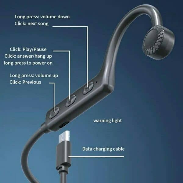 neckband conduction bluetooth earphone 4