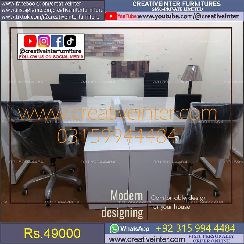 Office table Executive Chair Conference Reception Manager Table Desk 4