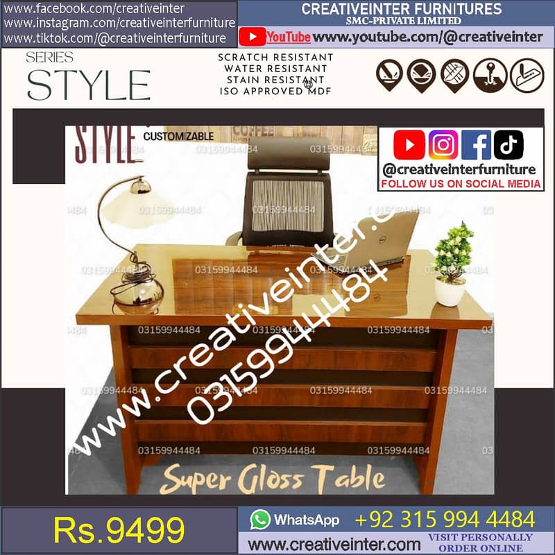 Office table desk sofa set chair workstation study computer meeting 11