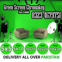 Chromakey Green Screen Backdrop Delivery available all Pakistan