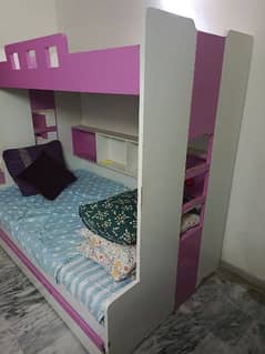 Bunk bed for sale with 3 mattress in Bahria town