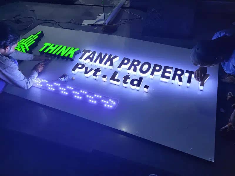 3D led Sign Boards, Neon Signs, backlit signs Acrylic Signs led board 7