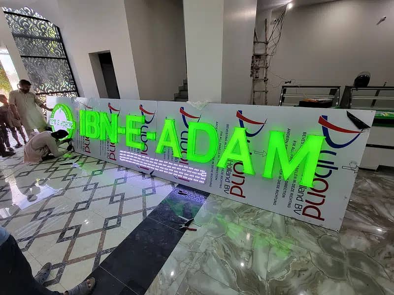3D led Sign Boards, Neon Signs, backlit signs Acrylic Signs led board 11
