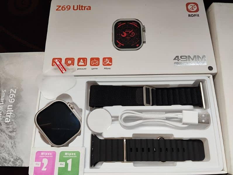 Z69 Ultra 49mm Good Quality with 2 free Straps & protection film 5