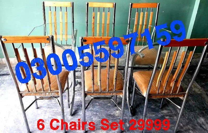dining table set 4,6 chair brand new home cafe hotel furniture sofa 18