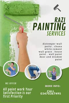 paint work services . painter available . Razi ki painter bulding