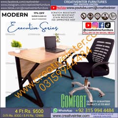 Office table workstation laptop computer chair sofa used working desk