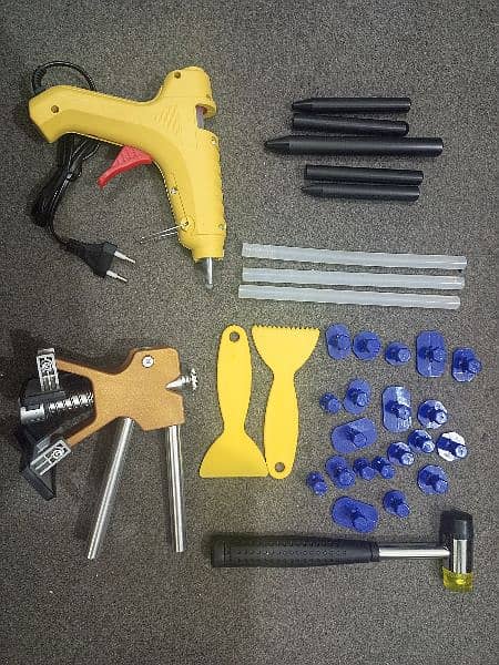 Car Dent Tool Kit Paintless Dent Removing Kit Dent Puller Hammer set 4