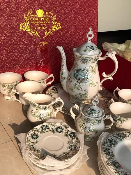 COALPORT CHINA BONE 24PC TEASET SHAADI WEDDING GIFT DINNERWARE TEA SET 1