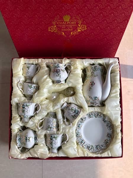 COALPORT CHINA BONE 24PC TEASET SHAADI WEDDING GIFT DINNERWARE TEA SET 0