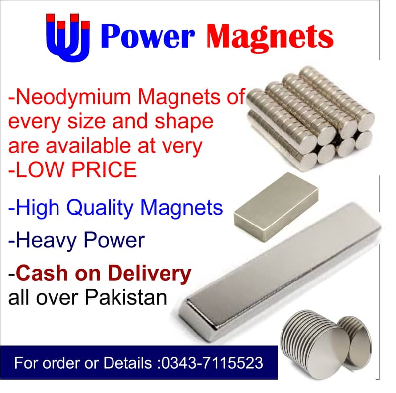 All Shapes Neodymium Magnet available HIgh Grade Imported Magnets 8