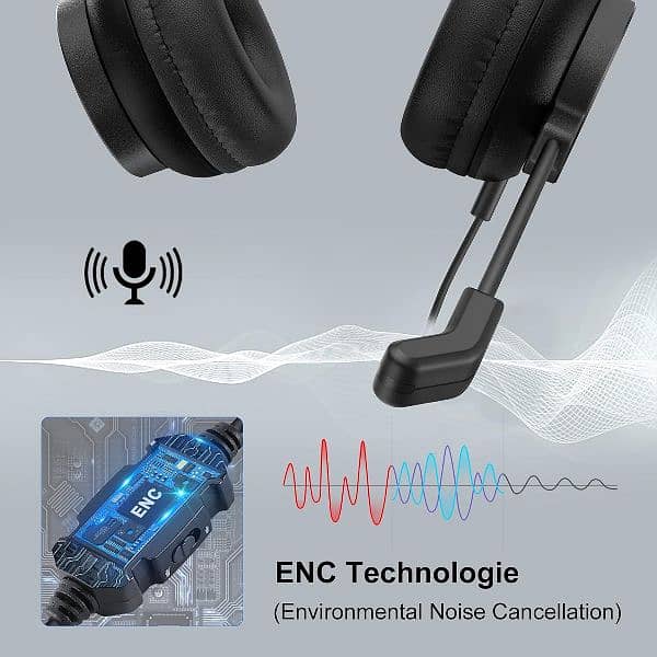 EKSA H12E Noise Cancelling USB Headset with Microphone Light Weight 6