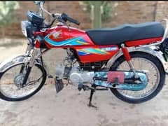 Honda cd 70 2019 MEHRABPUR SINDH model for sale in a good condition