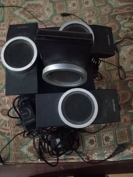 4 Speakers set with Woofer for Sale 1