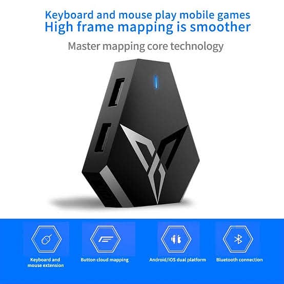 Flydigi Q1 Keyboard And Mouse Converter Mobile Gaming Converter Blueto 0