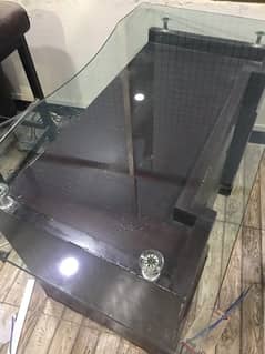 Brand new table with glass top 0