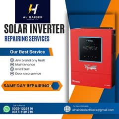Solar inverter repairing services/ups repair/ac card repairing/ac pcb