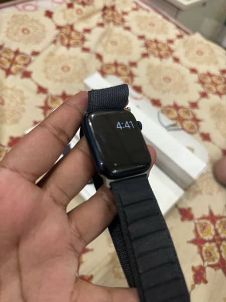 Apple watch series 6 44mm Blue Color Complete Box 3