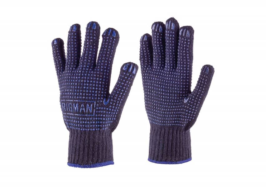 Cotton gloves knitted Working Gloves Leather Rubber Gloves PVC coated 6