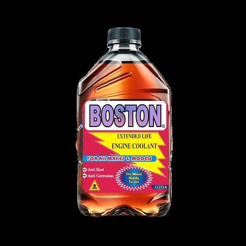BOSTON ENGINE COOLANT, PINK, 4 LITER, READY TO USE, FOR ALL CARS. 1