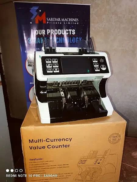 Cash Note Counting Machine mix note count Machine 100% fake note detec 0