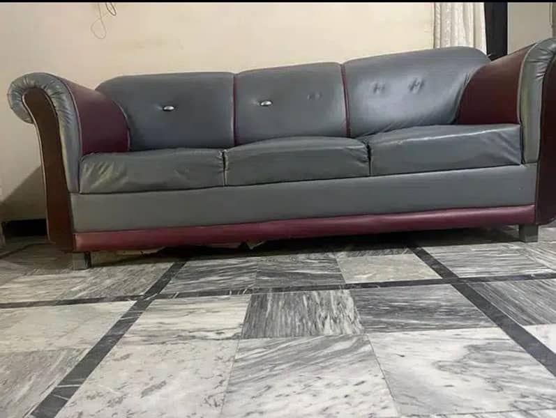 sofa 6 seat relaxin gray colour 0
