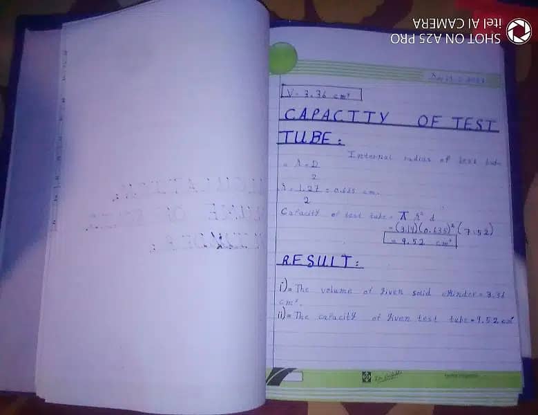 Physics Complete practical journal of 1st year,2nd year(Nine , Matric) 6