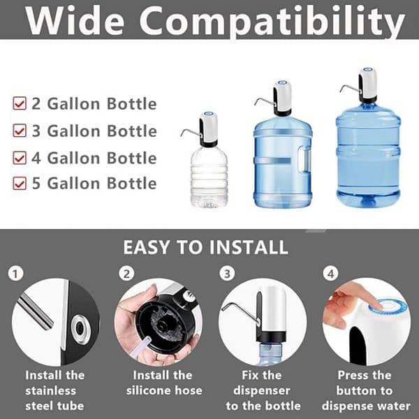 Water Pump Dispenser Rechargeable 5
