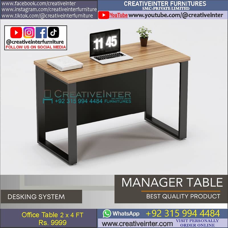 Call Center Office workstation table front desk Executiv chair meeting 3