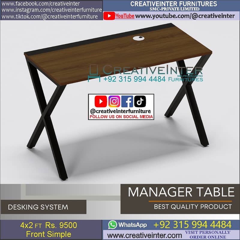 Call Center Office workstation table front desk Executiv chair meeting 8