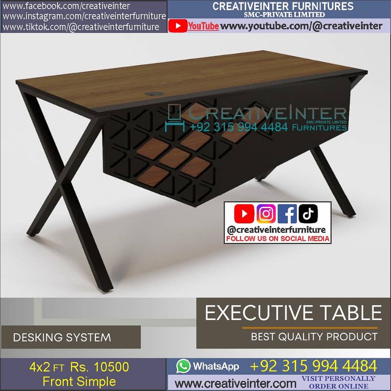 Call Center Office workstation table front desk Executiv chair meeting 9