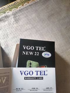 VGO TEL NEW 22 . open box . 7 days new device