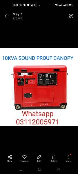 Cummins parking Angle 10kva sounds prouf canopy generator 13