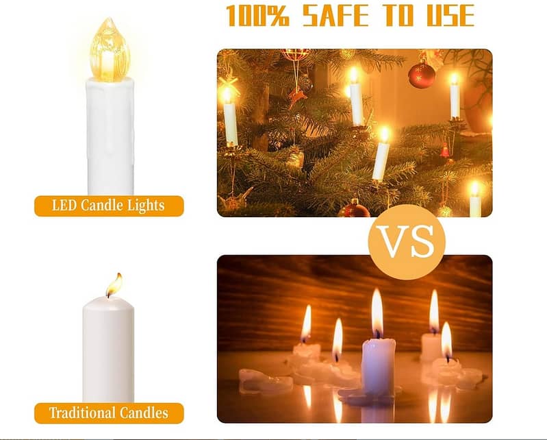 LED Flameless Tea Light Flickering Electric Birthday Wedding Party 6