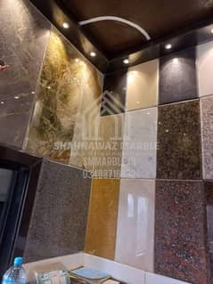 marble and granite for flooring , stairsteps, kitchen top, vanity
