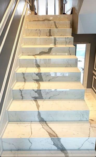 marble and granite for flooring , stairsteps, kitchen top, vanity 10