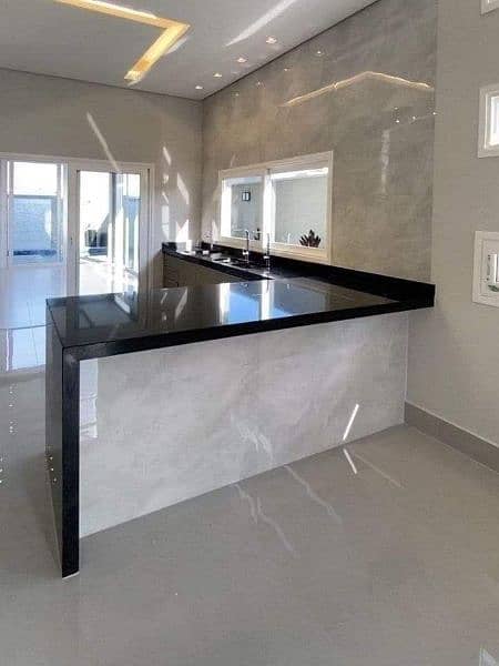 marble and granite for flooring , stairsteps, kitchen top, vanity 13