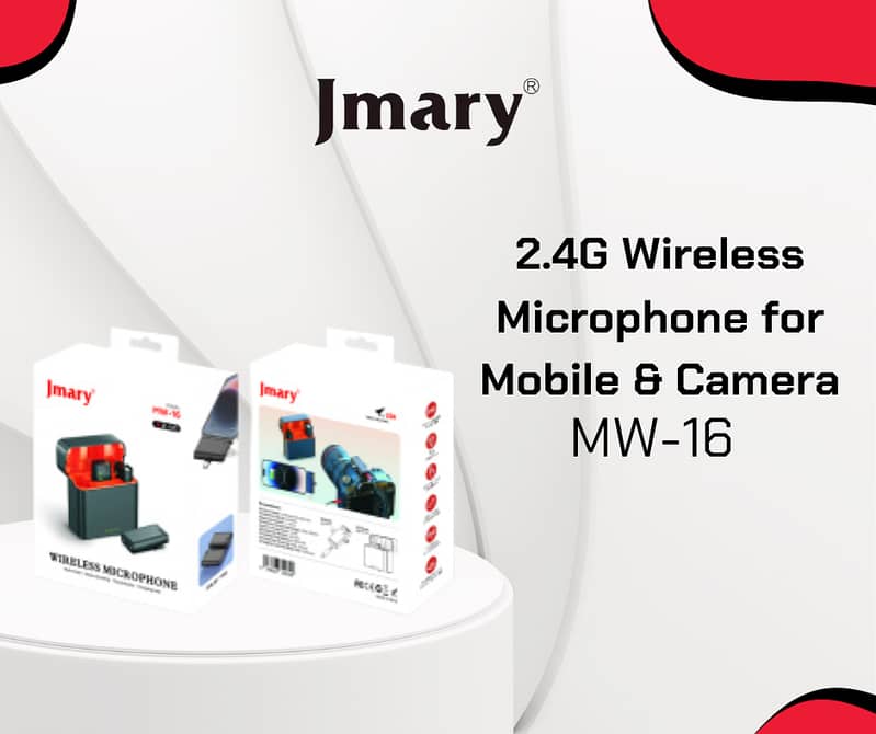 Jmary MW-16 2.4G Wireless Microphone for Mobile and Camera 1