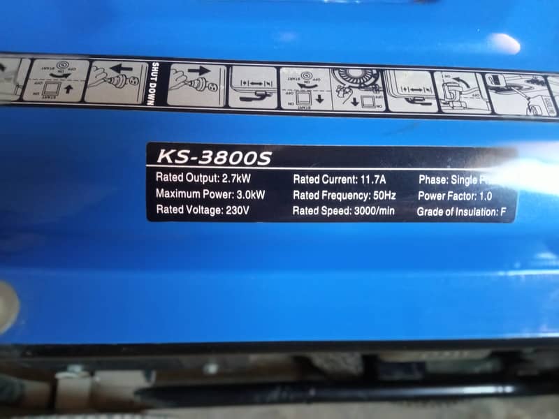 Kiswa KS-3800s 3kW 3kva Generator 7