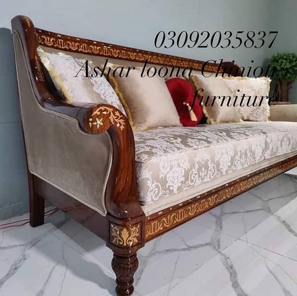 7 seater chinioti sofa set 5 seater furniture dewan wooden sofa 19