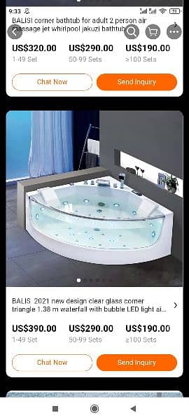 acrylic jacuuzi  bathtubs and pvc vanities for sale 10