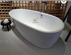 freestanding bathtubs/jacuuzzi / Corian and PVC vanities LED mirrors